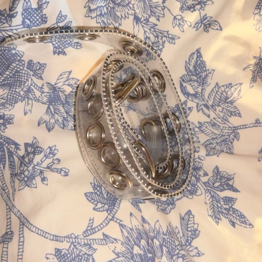 Urban Outfitters Clear Grommet Belt